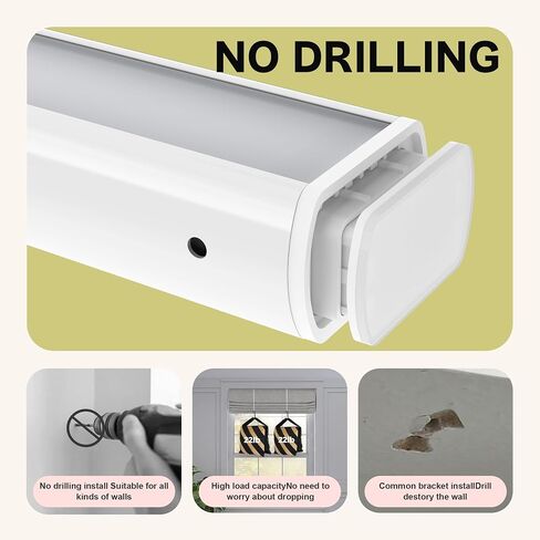 No Drill Cordless Roman Shade, Light Filtering or Blackout No Tool Roman Blind for Window, Thermal Insulated, UV Protection, Privacy, Custom Size for Home, Office, No Drill Basic Type in Saudi Arabia