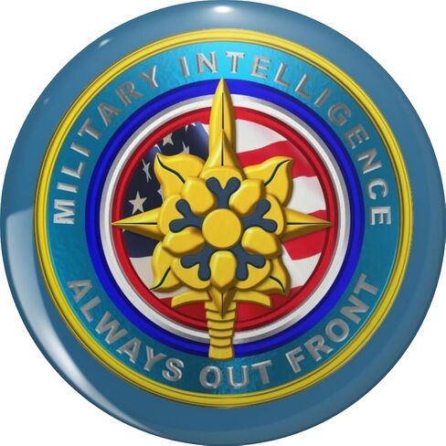 Military Intelligence Metal Lapel Hat Pin Tie Tack Pinback 0.75" in Kuwait