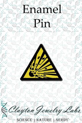 Explosive Safety Warning Hard Enamel Pin in Kuwait