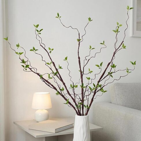 AYLSON4pcs 40inch Artificial Hanging Vines with Realistic Leaves Fake Tree Branches for Vase Bendable Greenery for Room Plants Decor Faux Tree Stems Christmas Halloween Easter Decor（VASE NOT INCLUDED） in Saudi Arabia