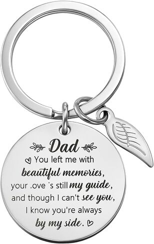 Memorial Gifts for Loss of Dad, Remembrance Sympathy Gifts for Loss of Loved One Dad Keychain, Bereavement Losses of Father Gift Idea Memory Gift for Losses Loved Ones In Memory of Dads in Saudi Arabia