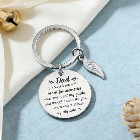 Memorial Gifts for Loss of Dad, Remembrance Sympathy Gifts for Loss of Loved One Dad Keychain, Bereavement Losses of Father Gift Idea Memory Gift for Losses Loved Ones In Memory of Dads in Saudi Arabia