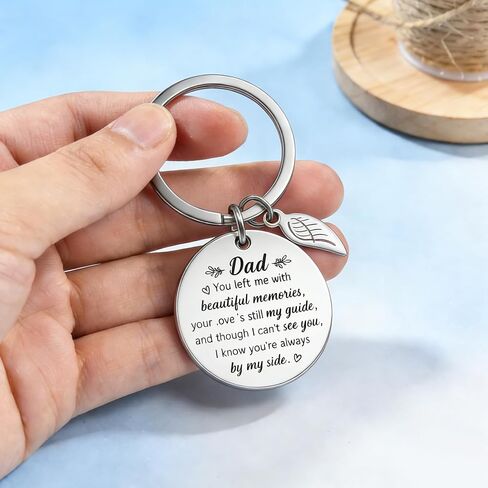 Memorial Gifts for Loss of Dad, Remembrance Sympathy Gifts for Loss of Loved One Dad Keychain, Bereavement Losses of Father Gift Idea Memory Gift for Losses Loved Ones In Memory of Dads in Saudi Arabia