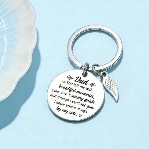 Memorial Gifts for Loss of Dad, Remembrance Sympathy Gifts for Loss of Loved One Dad Keychain, Bereavement Losses of Father Gift Idea Memory Gift for Losses Loved Ones In Memory of Dads in Saudi Arabia