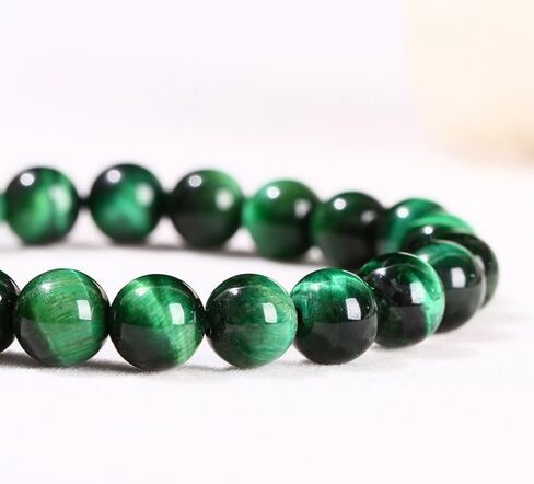 Natural Tiger's Eye Bracelet,Energy Gemstones,Onyx Beaded, amulet bracelet, good luck,healing bracelets, health energy bracelet,gift for men and women in Kuwait