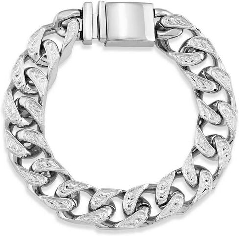 سوار Montana Silversmiths للرجال مستوحى من أسلوب الحياة الغربي (رابط كوبي صغير غربي كلاسيكي) in Kuwait