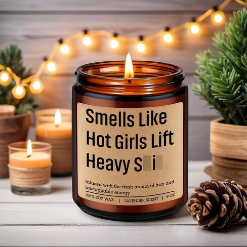 Miracu Candle, Gym Gifts for Women, Workout Gifts for Fitness Lovers Girls, Gym Rats - Funny Weightlifting, Powerlifting, Mothers Day, Birthday Idea for Female Weightlifter, Power Lifter, Bodybuilder in Saudi Arabia