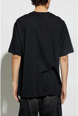 VERSACE JEANS COUTURE Black Mens Gothic Graphic Oversized T-Shirt in Kuwait