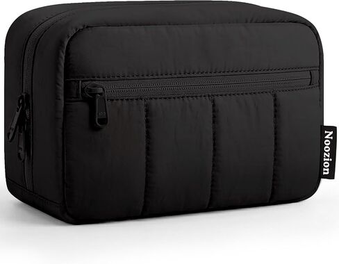 Noozion Makeup Bag Travel Toiletry Bag, Puffy Padded Cosmetic Bag for Women, Makeup Organizer Case, Wide-open Pouch Purse, Travel Essentials in Saudi Arabia