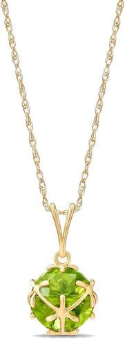 Galaxy Gold GG 3.3 Carat 14k Solid Gold Necklace with Natural Peridots in Saudi Arabia