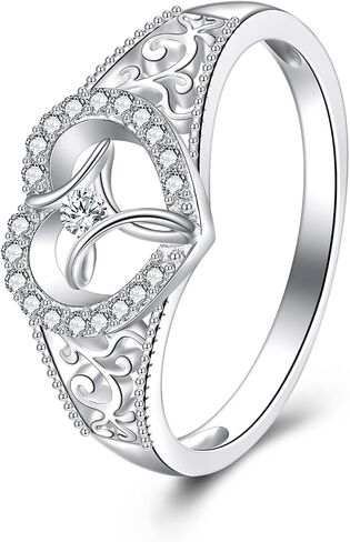 Flower/Cross Rings for Women 925 Sterling Silver Sunflower/Cross Jewelry Fidget Ring Women Size 7 in Saudi Arabia