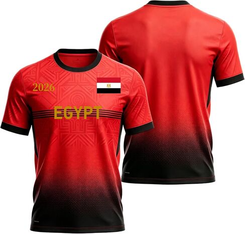 Egypt 2026 Football T Shirts Flag, Egypt Soccer Jersey for Mens in Kuwait