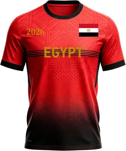 Egypt 2026 Football T Shirts Flag, Egypt Soccer Jersey for Mens in Kuwait