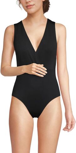 Lands' End Women's Surplice Tie Back One Piece in Kuwait
