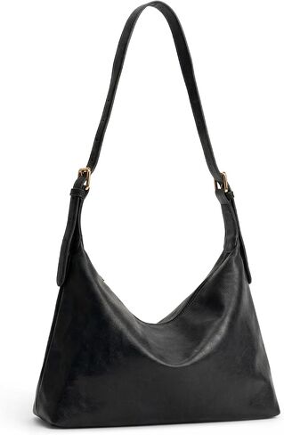 Hobo Bag for Women - Slouchy Shoulder Bag - Soft Vintage Purse - Adjustable Straps Crossbody Vegan Leather in Kuwait