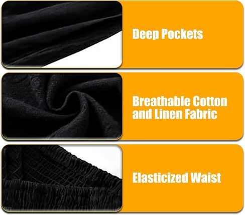 Women's High Waisted Wide Leg Palazzo Pants for Casual - Trousers Flowy Pants with Pockets Beach Lounge Trousers in Saudi Arabia