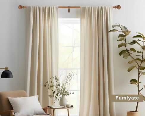 Windows Curtain Rods 28 to 56 Inch, 1 Inch Diameter Adjustable Heavy Duty Curtain Rod with Solid Aluminum Alloy Brackets, Single Decorative Drapery Rod for Sliding Glass Door, Living Room, Wood Grain in Saudi Arabia