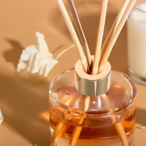 FOMIYES 10pcs Diy Reed Diffuser Replacement Lids Tooth Fragrance Bottle Caps Gold Leak Proof Glass Diffuser Bottle Stopper（1.06 x 1.06 x 0.78 inches） in Kuwait