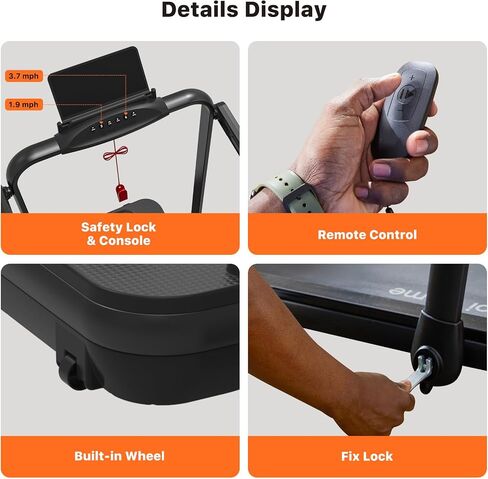 Mobvoi Home Walking Pad Smart AI Treadmill Under Desk Compact Portable Treadmills for Home Office with TicSports APP Walking Jogging Machine with Remote Control 265 LBS Easy Storage in Kuwait