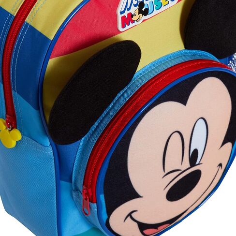 Disney Mickey Mouse Backpack Boys 3D Bag For Kids Travel Nursery School Rucksack, Multicolour, One Size in Saudi Arabia