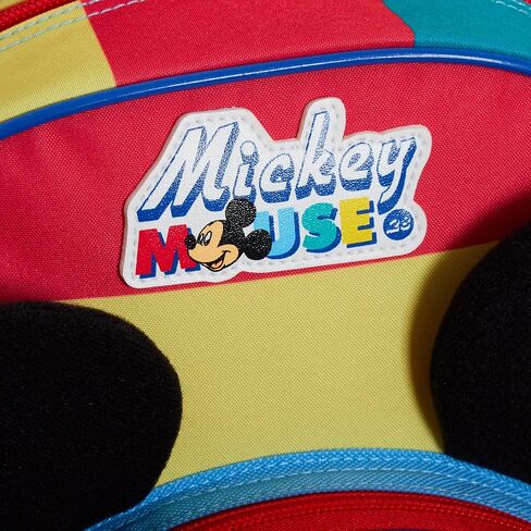 Disney Mickey Mouse Backpack Boys 3D Bag For Kids Travel Nursery School Rucksack, Multicolour, One Size in Saudi Arabia