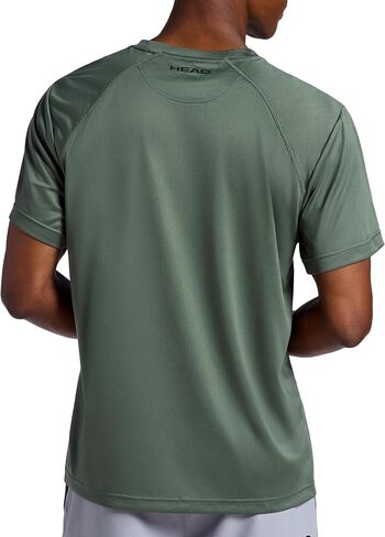 Head Men's Power House Crewneck Tee, Standard Fit, Lightweight, Raglan Sleeves in Kuwait
