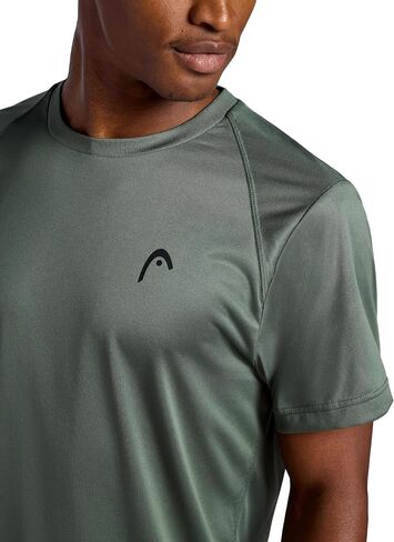 Head Men's Power House Crewneck Tee, Standard Fit, Lightweight, Raglan Sleeves in Kuwait