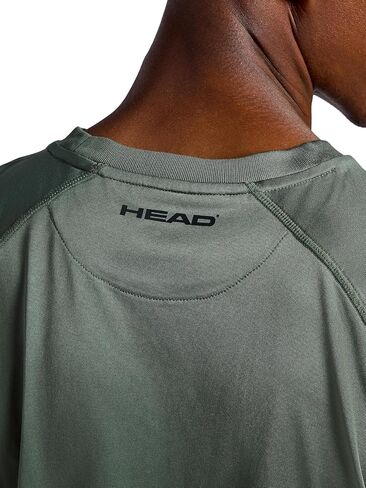 Head Men's Power House Crewneck Tee, Standard Fit, Lightweight, Raglan Sleeves in Kuwait