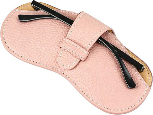 Leather Glasses Case, Portable Lightweight Soft Eyeglass Case, Travel Sunglasses Protective Case for Women Men in Kuwait