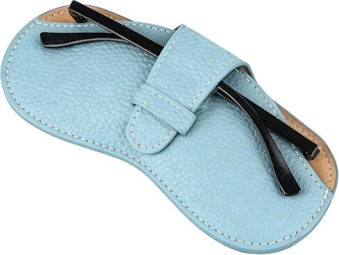 Leather Glasses Case, Portable Lightweight Soft Eyeglass Case, Travel Sunglasses Protective Case for Women Men in Kuwait