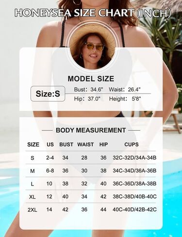 Honeysea المرأة عالية الخصر مجموعة البكيني تويست عقدة البطن التحكم محكم ثوب السباحة تكدرت تنحنح قطعتين ملابس السباحة in Kuwait