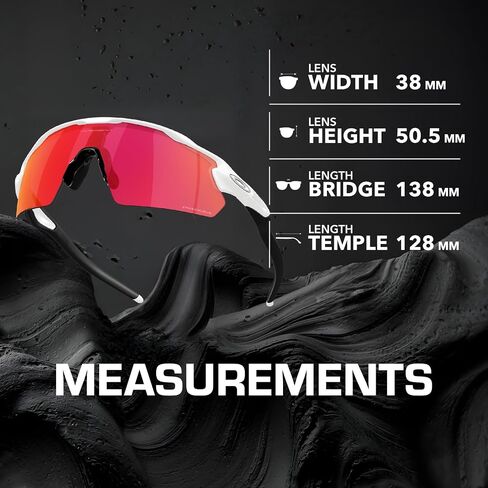 نظارات شمسية Oakley RADAR EV PITCH OO9211 على شكل درع مع مجموعة النظارات الرسمية in Kuwait