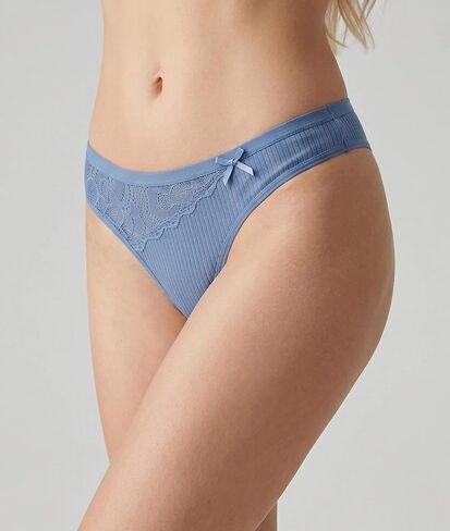 Cotton Underwear for Women Lace Sexy Thongs Soft Breathable Ladies Panties 6 Pack in Kuwait