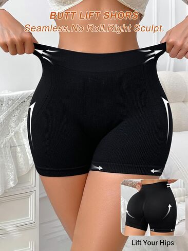 Control Brief for Women, High Waist Seamless Shaper, Tummy Control Anti Roll Safety Shorts in Kuwait
