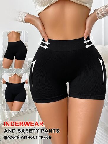 Control Brief for Women, High Waist Seamless Shaper, Tummy Control Anti Roll Safety Shorts in Kuwait