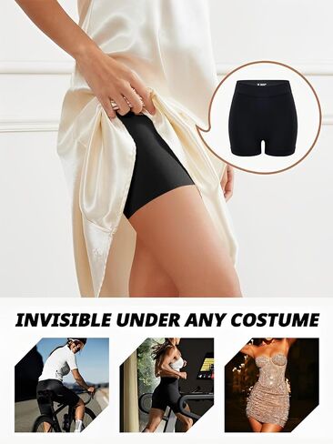 Control Brief for Women, High Waist Seamless Shaper, Tummy Control Anti Roll Safety Shorts in Kuwait