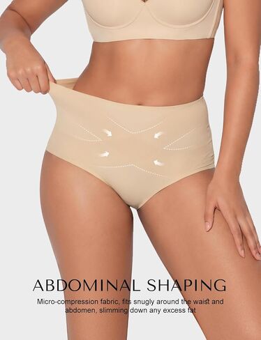 SheCurve Seamless Light Shaping Panties, Tummy Control Shapewear Underwear, Comfortable Body Shaper Short Brief in Kuwait