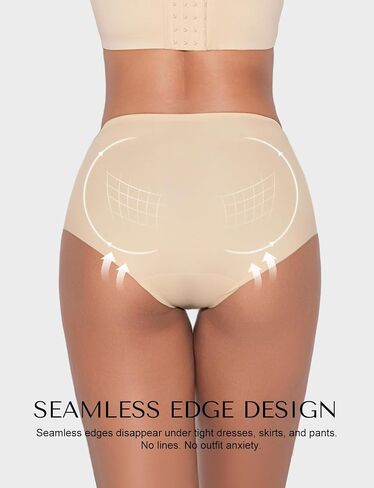 SheCurve Seamless Light Shaping Panties, Tummy Control Shapewear Underwear, Comfortable Body Shaper Short Brief in Kuwait