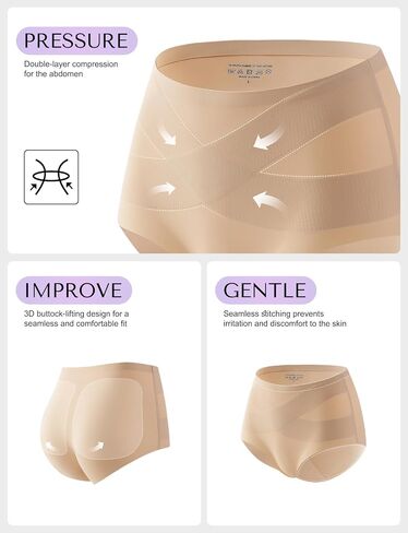 SheCurve Seamless Light Shaping Panties, Tummy Control Shapewear Underwear, Comfortable Body Shaper Short Brief in Kuwait