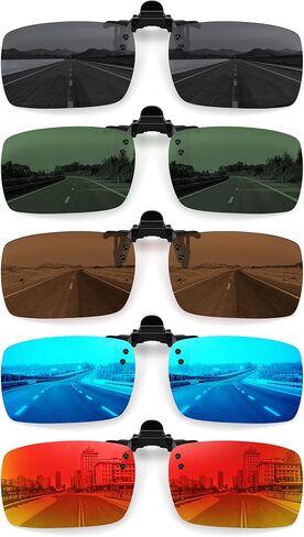 STORYCOAST Clip On Sunglasses for Men Women Polarized Fit Over Prescription Glasses Sports Fishing Driving in Saudi Arabia