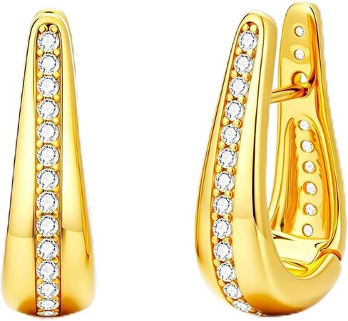 14K Gold Hoop Earrings for Women Lightweight Comfortable Womens Earring Hypoallergenic Dainty Birthday Valentines Christmas Jewelry Gift for Women Wife Mother(25/30mm) in Saudi Arabia