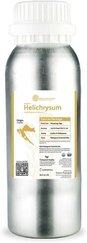 Organic Helichrysum Essential Oil - Helichrysum Essential Oil to Support Healthy Skin and Natural Recovery - Bulk Oils Available for Aromatherapy and Natural Skin Products - 8oz in Saudi Arabia