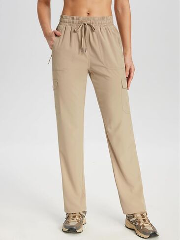 KWZ Womens Cargo Pants Lightweight Hiking Pants | Quick Dry Water Resistant Travel Casual Athletic Pants in Saudi Arabia