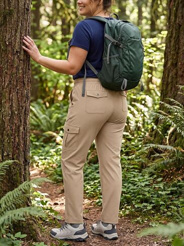 KWZ Womens Cargo Pants Lightweight Hiking Pants | Quick Dry Water Resistant Travel Casual Athletic Pants in Saudi Arabia