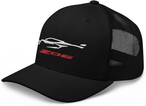 2023 2024 Sports Car Z06 C8 Next Gen صورة ظلية لسائقي السيارات الرياضية مطرزة قبعة سائق الشاحنة Snapback Hat in Kuwait