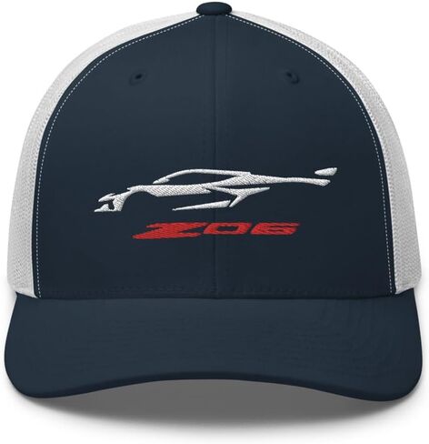 2023 2024 Sports Car Z06 C8 Next Gen صورة ظلية لسائقي السيارات الرياضية مطرزة قبعة سائق الشاحنة Snapback Hat in Kuwait