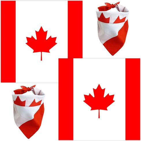 WEITBF 2 Pack Canada Flag Bandana Canadian Scarf Bandanas Headband - 100% Cotton, 22 x 22 inch in Saudi Arabia