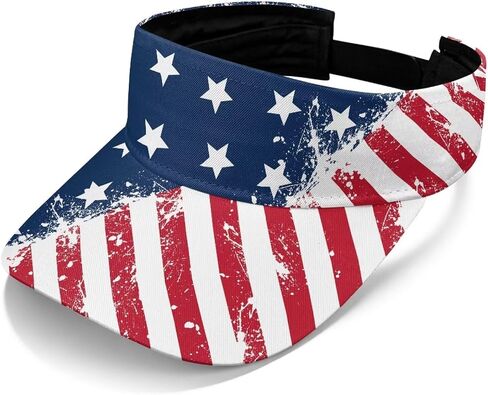 Patriotic 250th Anniversary Hat for Women Breathable Adjustable Sports Visor in Saudi Arabia