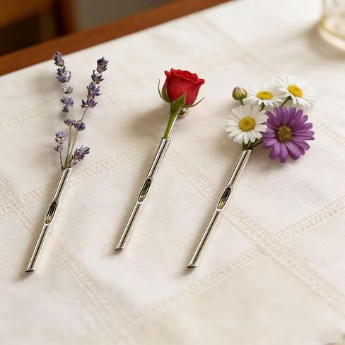 A Kind Brooch - Every Bloom Tells a Different Story, Branch-Shaped Flower Insert Brooch, DIY Elegant Jewelry for Women Men in Kuwait