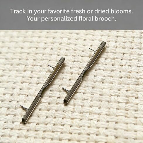 A Kind Brooch - Every Bloom Tells a Different Story, Branch-Shaped Flower Insert Brooch, DIY Elegant Jewelry for Women Men in Kuwait